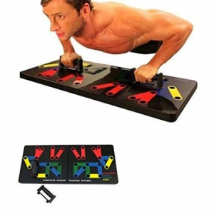 Placa pentru executare flotari, sistem exercitii fizice, multiple combinatii, tonifiere si intarire musculatura, multicolor, Power Press Push Up Sistem - Img 2