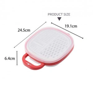 Razatoare 3 in 1 cu maner si bol din plastic 20X26X7 cm - Img 2