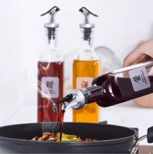 Set 4 recipiente pentru ulei otet sos vin, 4x450 ml - Img 2
