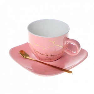 Set Cana cu farfurie si lingurita, Sweet - Img 3