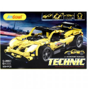 Set de constructie masina de curse KOENICSEGG Technic, 509 piese, 6+ - Img 2