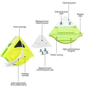 Stergator magnetic pentru ferestre cu un singur geam - Img 2