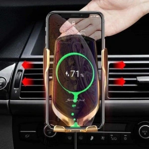 Suport telefon auto LuxGold cu incarcare wireless, smart sensor, fast charge - Img 4