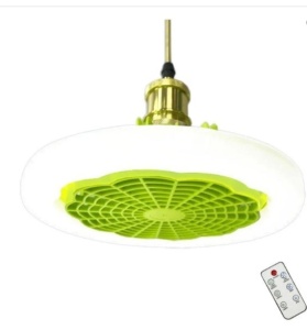 Ventilator de Tavan cu Lumina LED cu Fasung 23 cm si Telecomanda - Img 1