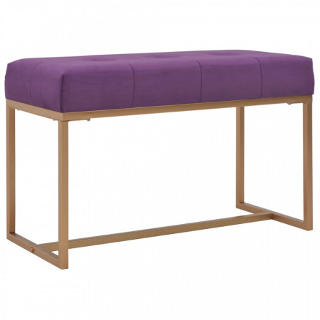 Banca, violet, 80 cm, catifea - V247557V