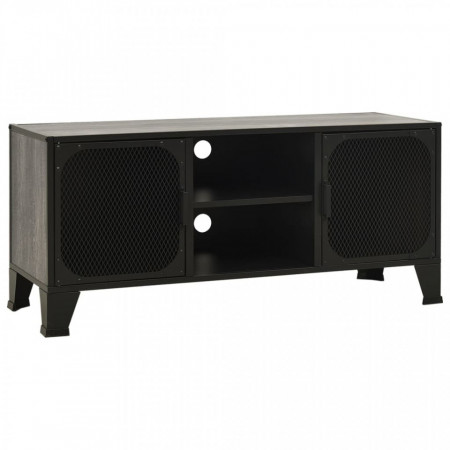 Dulap TV ,gri,105x36x47 cm,metal și MDF - V335910V