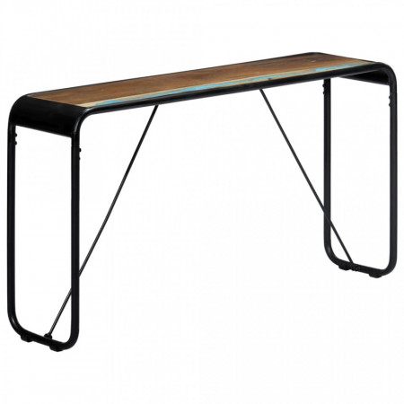 Masa consola, 140 x 35 x 76 cm, lemn masiv reciclat - V247865V