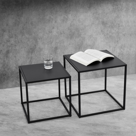 Masute living, set 2 buc masuri diferite forma patrata - P68870787