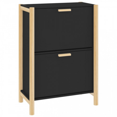 Pantofar, negru, 57,5x33x80 cm, lemn prelucrat - V345685V