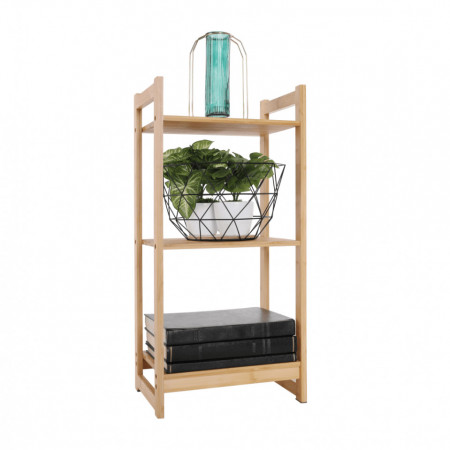 Poliţă cu 3 rafturi, bambus natural, 35x25x72,6 cm - TP272251
