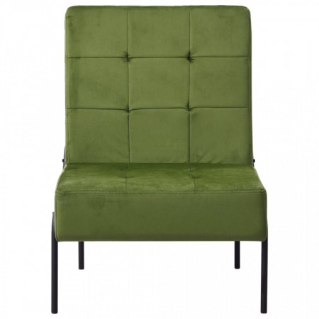 Scaun de relaxare, 65x79x87 cm, verde deschis, catifea - V325773V