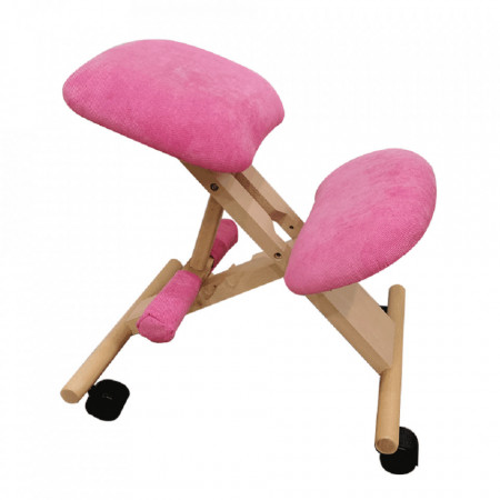 Scaun genunchi ergonomic, roz, 46x65x56-72 cm - TP300219