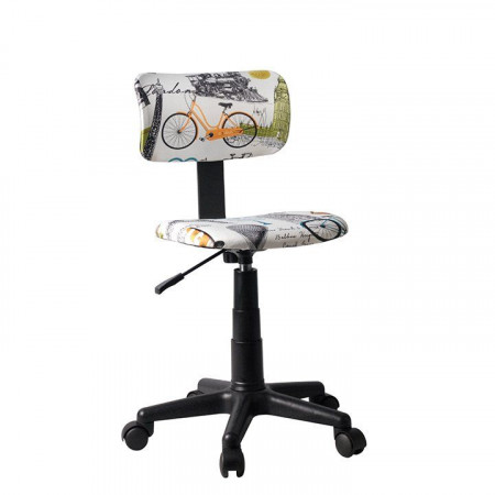 Scaun rotativ, ţesătură model, 39x46x72/84 cm - TP204127