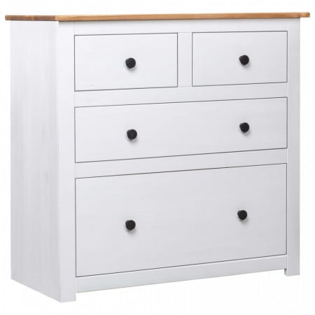 Servanta, alb, 80 x 40 x 83 cm, lemn de pin - V282657V