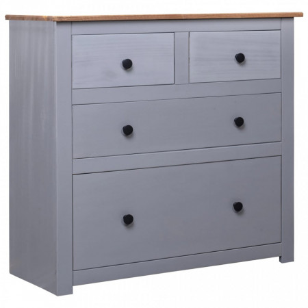 Servanta, gri, 80 x 40 x 83 cm, lemn de pin - V282656V