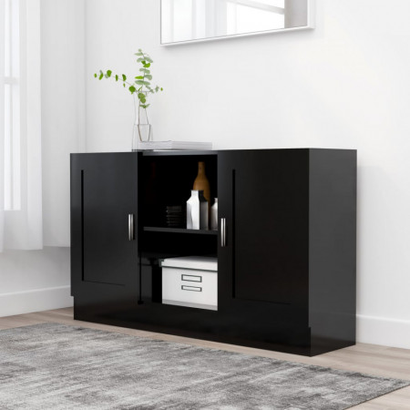 Servanta, negru, 120 x 30,5 x 70 cm, PAL - V802778V