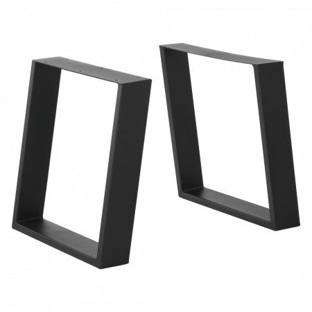 Set 2 bucati picioare masa, negru mat, 100 Kg - P75962243