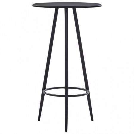 Set de bar, 3 piese, negru, piele ecologică - V279726V