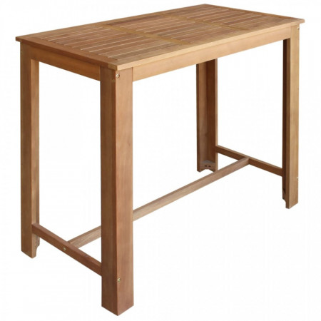 Set masă și scaune de bar 5 piese, lemn masiv de acacia - V246669V