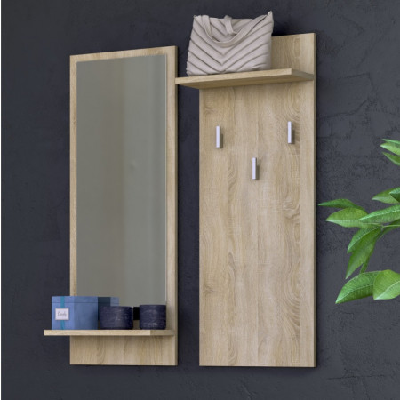 TECUIS110 - Cuier hol tip panou 70 x 90 x 16 cm - Sonoma