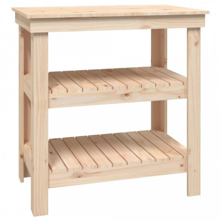 Banc de lucru, 78,5x50x80 cm, lemn masiv pin - V823639V