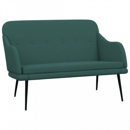 Bancă, verde închis, 110x76x80 cm, textil - V351487V