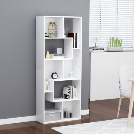 Biblioteca, alb, 67 x 24 x 161 cm, PAL - V801877V