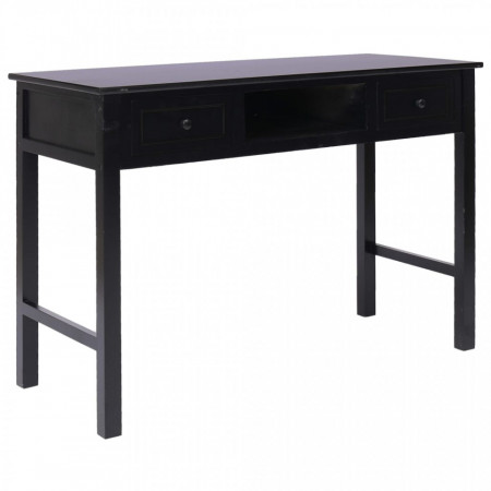 Birou de scris, negru, 110 x 45 x 76 cm, lemn - V284158V
