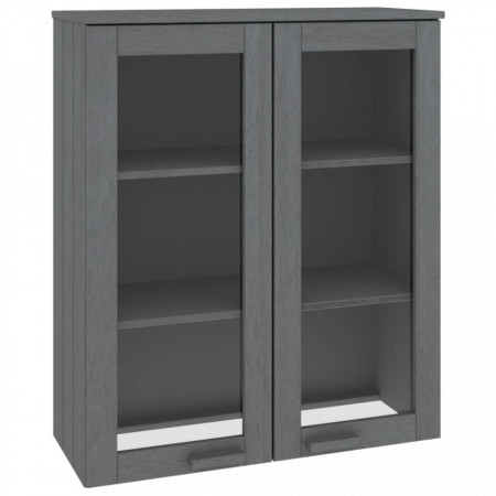 Blat pentru servantă, gri închis, 85x35x100 cm, lemn masiv pin - V340506V