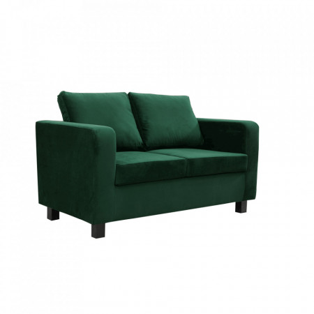 Canapea complet tapiţată, ţesătură smarald, 140x78x85 cm - TP303462