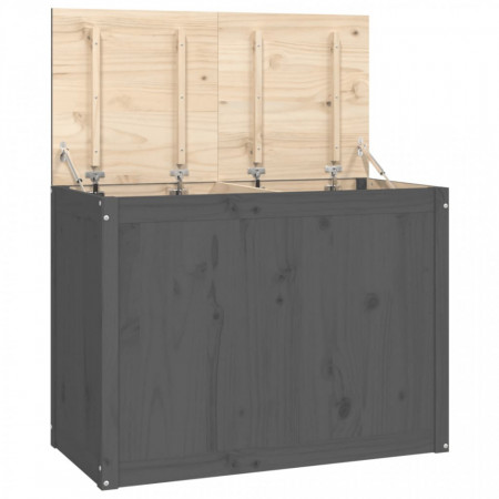 Cutie de rufe, gri, 88,5x44x66 cm, lemn masiv de pin - V823571V