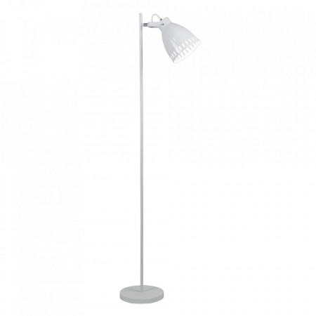 Lampă de podea, albă / metalică - TP290207