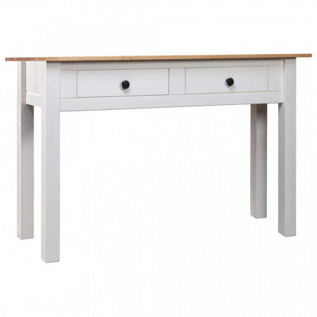 Masa consola, alb, 100x40x72 cm, lemn masiv de pin - V282681V