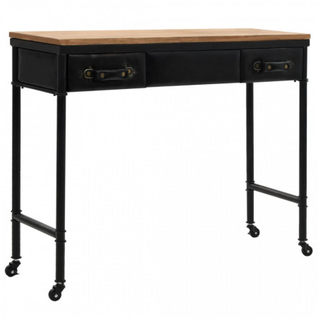 Masa consola, MDF si lemn de brad, 100 x 33,5 x 80 cm - V245758V