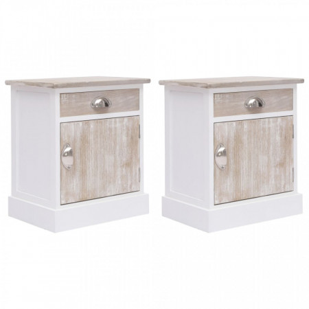 Noptiere, 2 buc., 38 x 28 x 45 cm, lemn de paulownia - V284063V