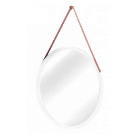 Oglindă de perete, bambus alb, 45 cm - TP227996