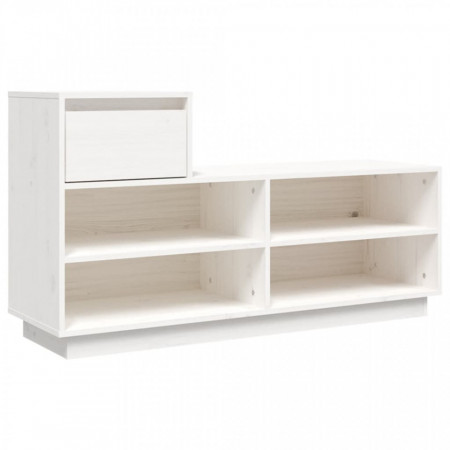 Pantofar, alb, 110x34x61 cm, lemn masiv de pin - V814450V