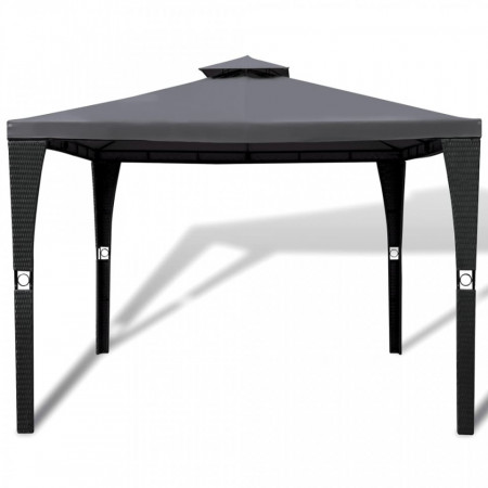 Pavilion cu acoperiș, gri închis, 3 x 3 m - V41451V