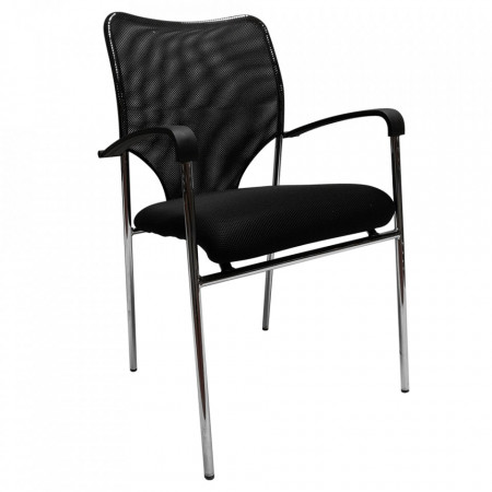 Scaun conferinţă, negru, 54x82x56 cm - TP255204
