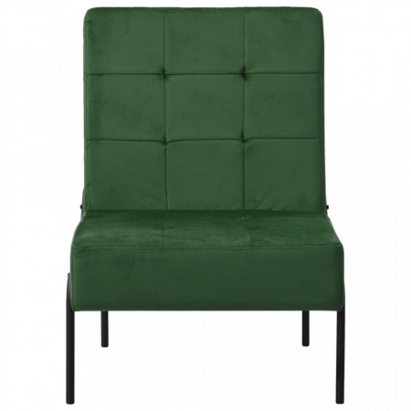 Scaun de relaxare, verde închis, 65x79x87 cm, catifea - V325772V