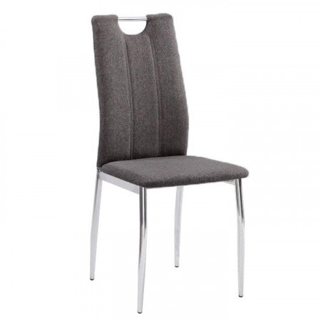 Scaun dining, textil gri maro/crom - TP201247