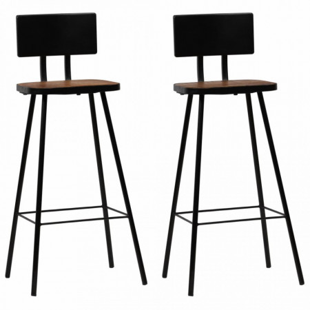 Scaune de bar, 2 buc., lemn masiv reciclat - V245390V