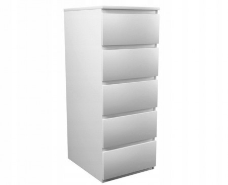TECOA111 - Comoda 40 x 45 x 111 cm, Alb-Mat
