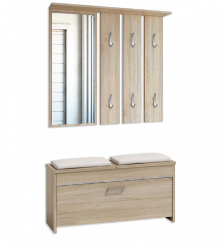 TECUIS101 - Set Cuier hol 100 x 38 x 180 cm - Sonoma