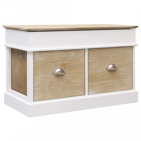 Banca de hol, 70x35x45 cm, lemn de paulownia - V284079V
