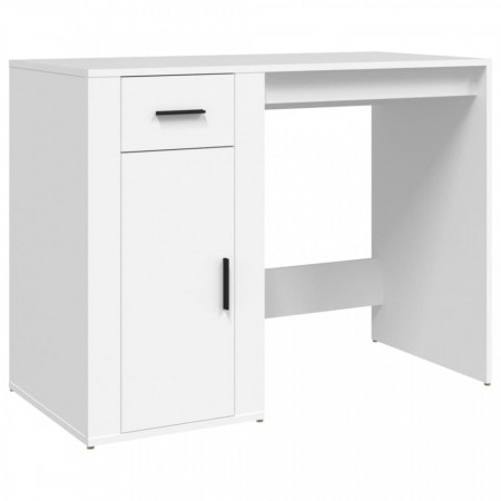 Birou, alb, 100x49x75 cm, lemn prelucrat - V816784V