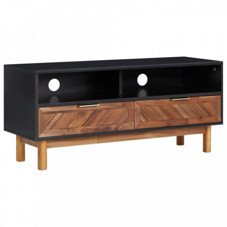 Comoda TV, 100 x 35 x 45 cm, lemn masiv de acacia si MDF - V289903V