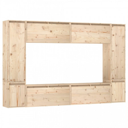 Comode TV, 8 buc., lemn masiv de pin - V3100194V
