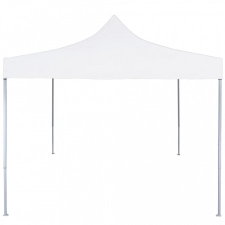 Cort de petrecere pliabil profesional, alb, 3 x 3 m, oțel - V48860V
