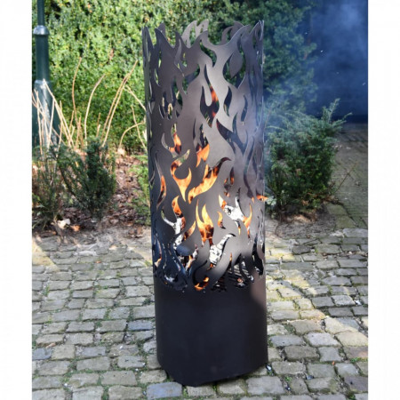 Coș de foc, negru, oțel carbon - V422498V